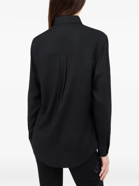 Cămașă Roberto Cavalli cu model zebră negru