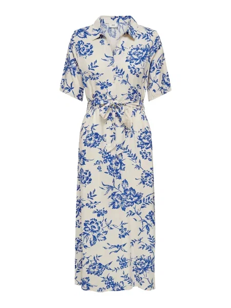 JDY Košulja haljina JDYSTARR kraljevsko plava bijela