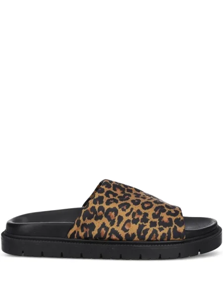Sandale Copenhagen cu imagine cu model leopard negru