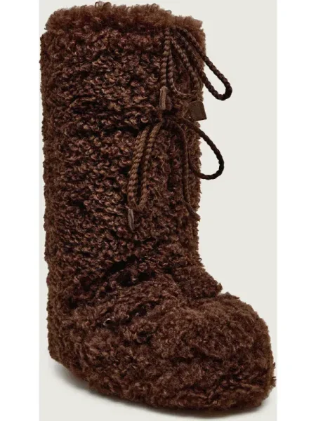 Moon Boot Bocanci ICON CURLY EXTRA maro