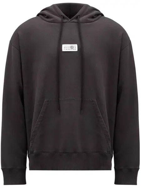 Hanorac cu glugă Mm6 Maison Margiela negru