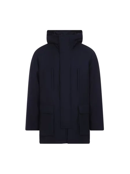 Parka Giorgio Armani niebieska