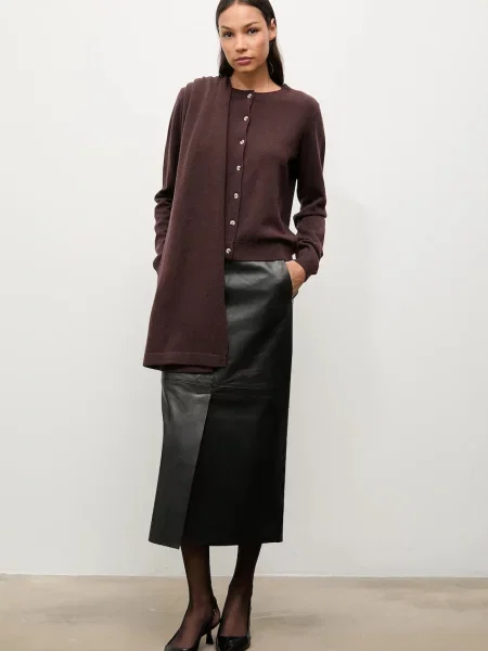 Вовняний кардиган Answear.LAB легке коричневий