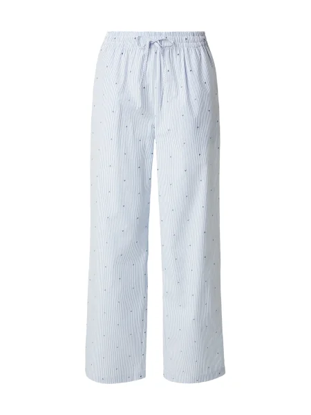 Hunkemöller Spodnji del pižame mornarska / svetlo modra bela