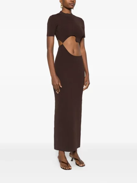 Rochie maxi Christopher Esber de costum maro