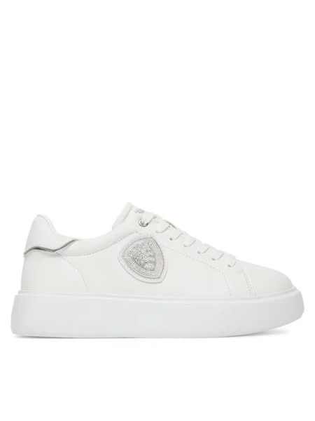 Sneakersy Blauer z dżetami białe