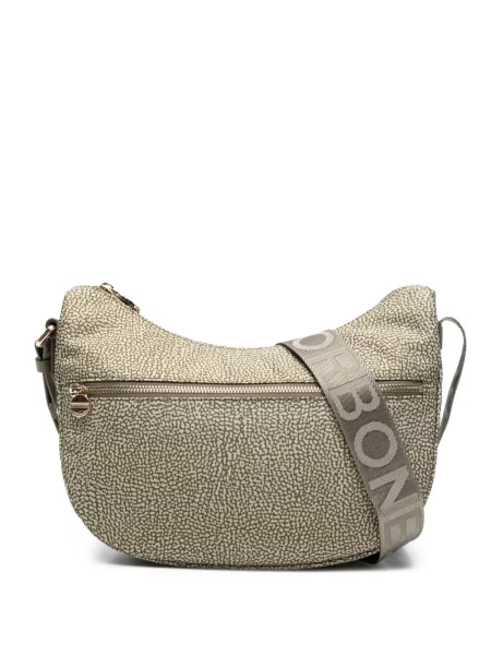 Geanta crossbody Borbonese mini verde