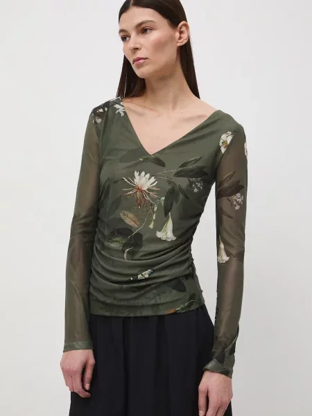 Medicine majica z dolgimi rokavi zelena