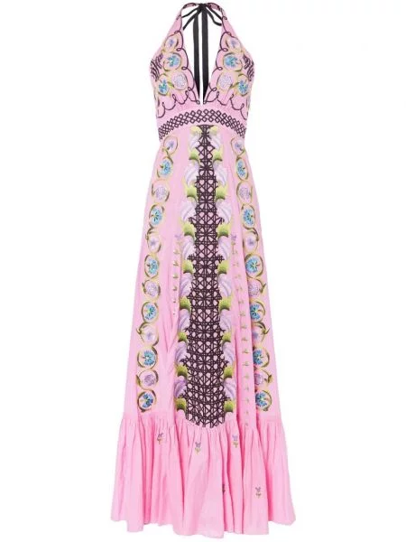 Rochie maxi Temperley London roz