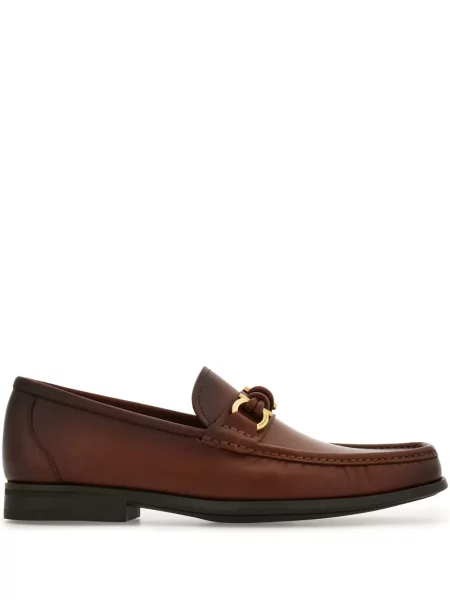 Pantofi loafer Ferragamo din piele maro