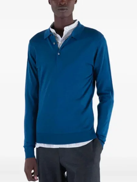 Polo John Smedley albastru