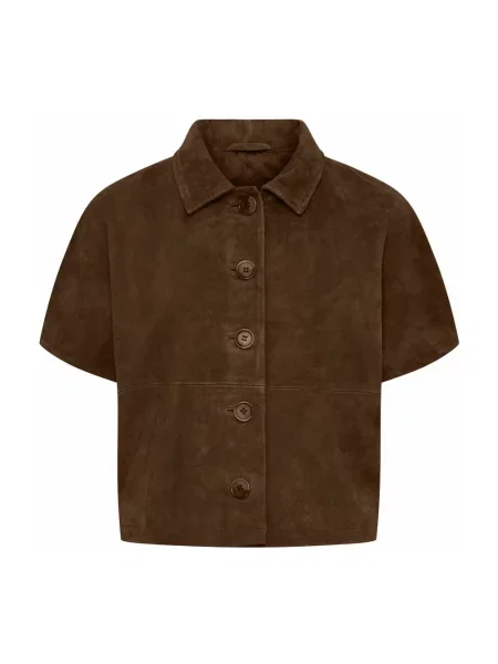 Koszula Btfcph zamszowa brązowa