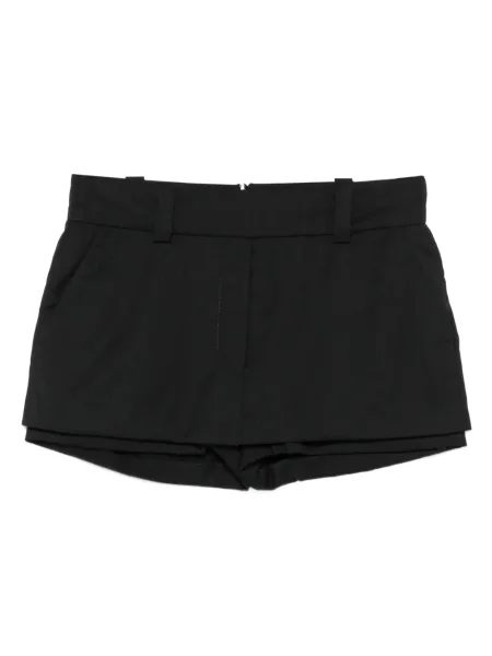 Pantaloni scurți Vestiaire D'un Oiseau Libre de lână negru