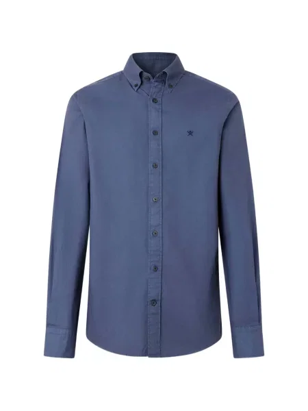 Cămașă Hackett London cu broderie albastru