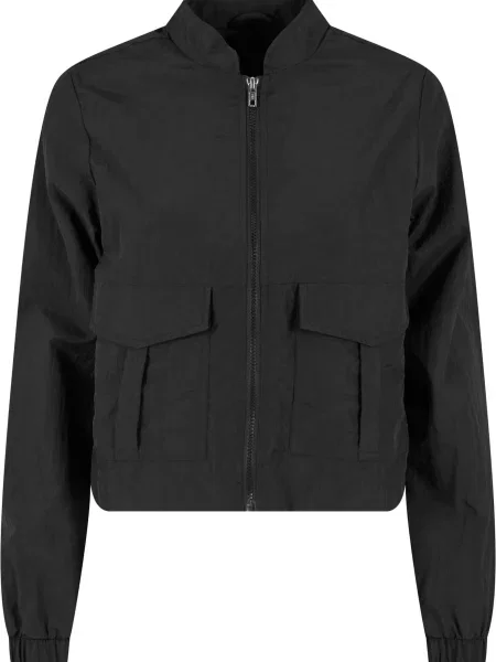Urban Classics Geacă de primăvară-toamnă negru
