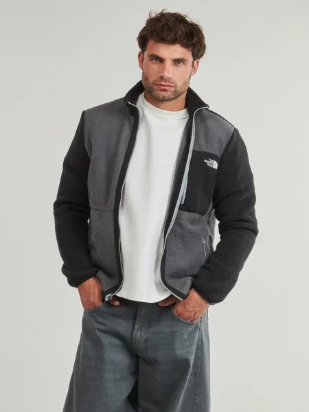Geacă The North Face din fleece gri