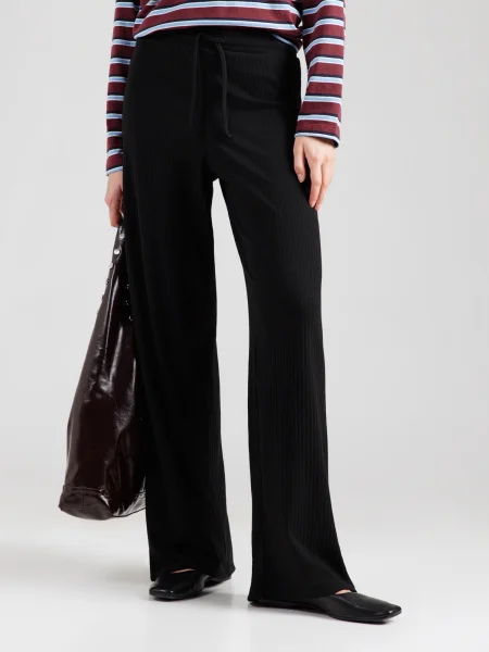 PIECES Pantaloni PCLaya' negru