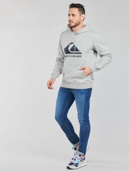 Geacă Quiksilver cu glugă cu autograf gri