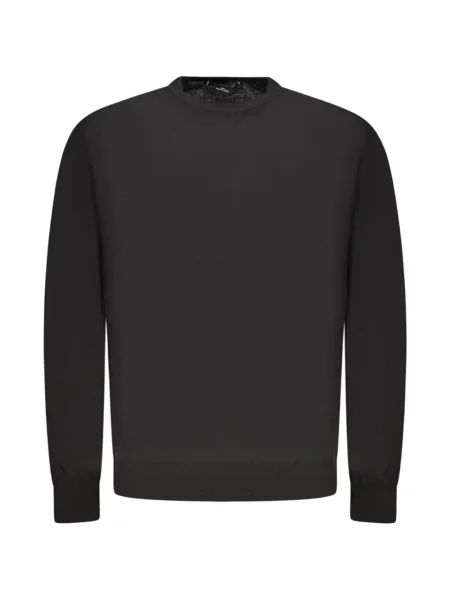 Hanorac crewneck Guess cu decolteu rotund negru