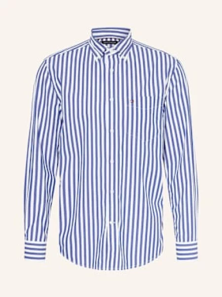 Tommy Hilfiger Košile Regular Fit tmavě modrá bílá