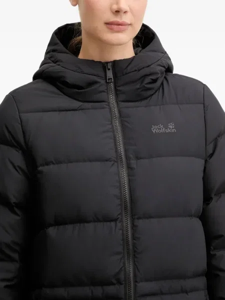 Palton Jack Wolfskin cu glugă negru
