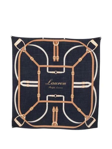 Fular Lauren Ralph Lauren cu imagine albastru