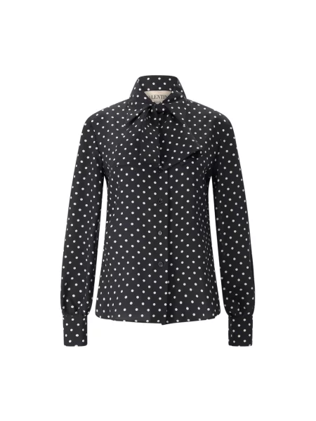 Lniana koszula Valentino czarna