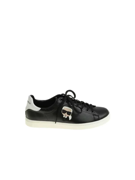 Sneakersy Karl Lagerfeld skórzane czarne