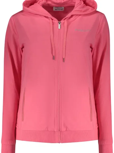 Bluza z kapturem Freddy z kapturem różowa