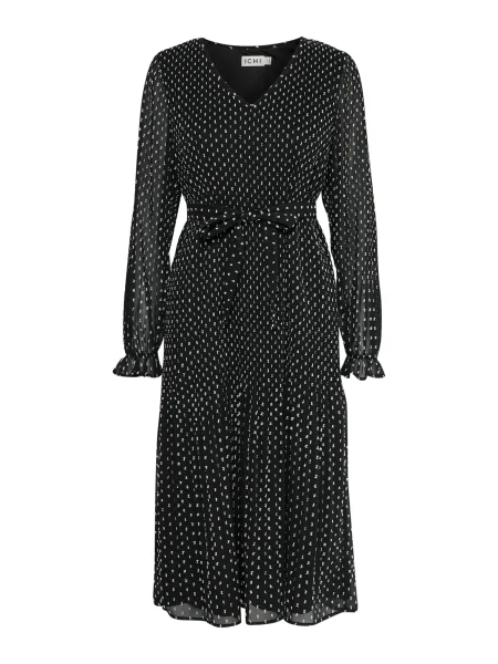 ICHI Rochie NELLA negru alb