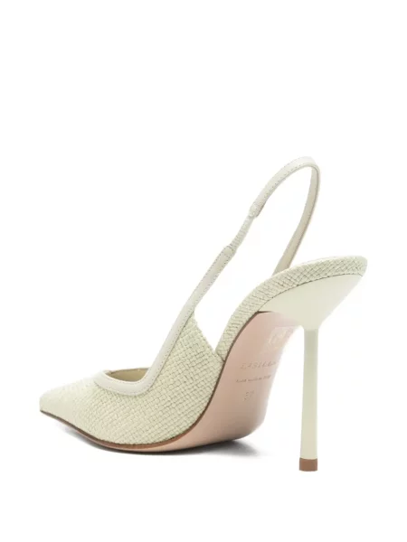 Pantofi cu toc Le Silla slingback verde