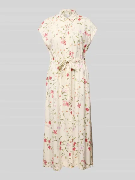 Sukienka koszulowa z wiązanym paskiem model ASINA' Y.a.s biała