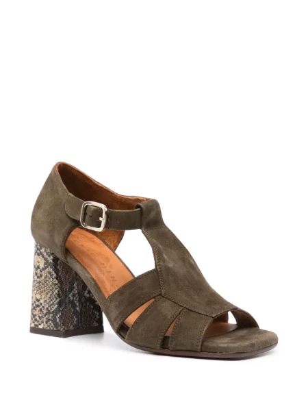 Sandale Chie Mihara din piele de căprioară verde