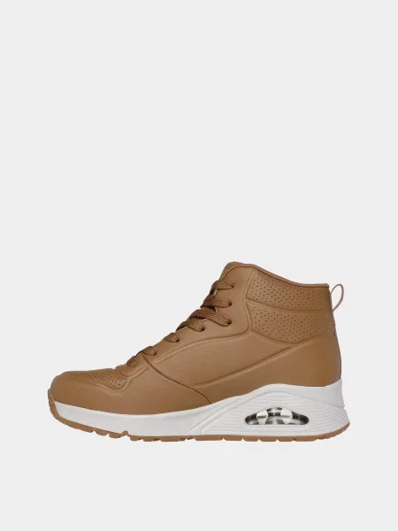 Кожаные ботинки Skechers черные