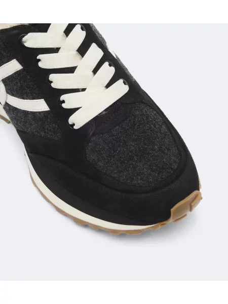 Sneakerși Veronica Beard din piele de căprioară negru