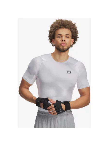 Koszulka Under Armour Printed HeatGear szary M biały