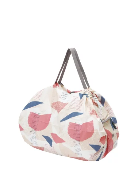Shupatto Shopper táska Compact Bag L / kék / fáradt rózsaszín bézs