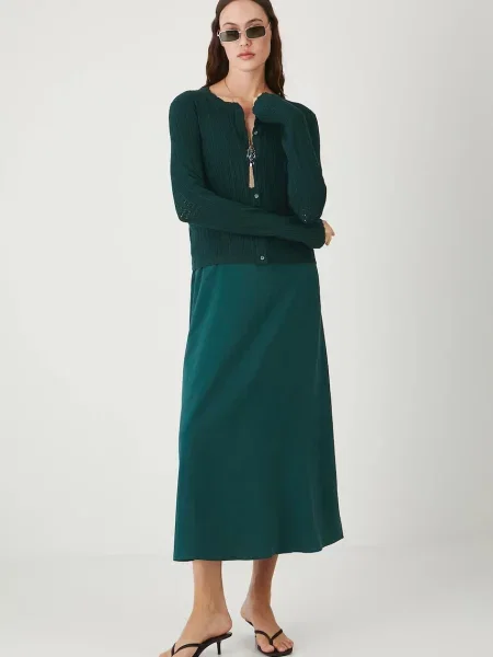 Жилетка Medicine дамска от лека материя зелено