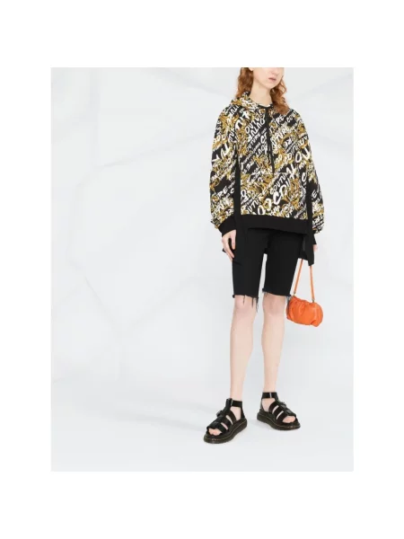 Bluza z kapturem Versace Jeans Couture z kapturem czarna