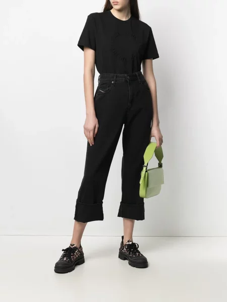 Decupat blugi cu picior larg Diesel negru
