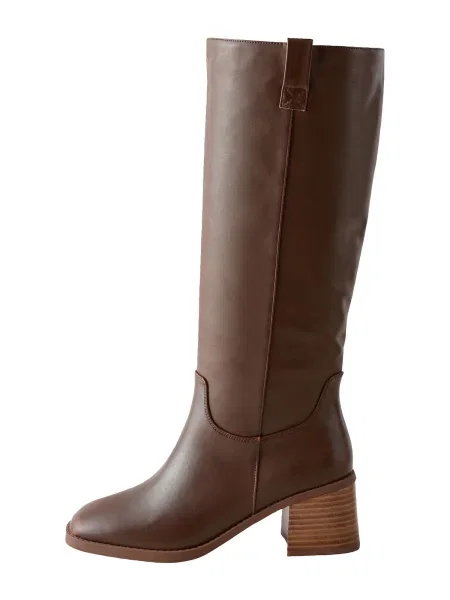 Next Kozačky čokoládová