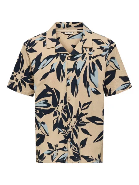 Only & Sons Marškiniai Piero smėlio