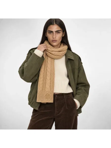 LAUREN RALPH LAUREN Šál Svetlo hnedá béžová
