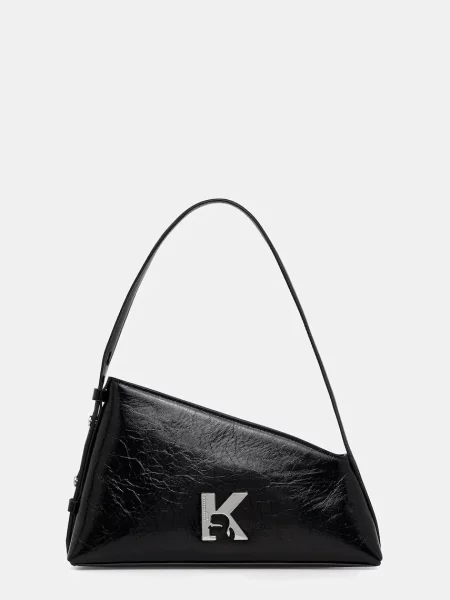 KARL LAGERFELD JEANS Geantă de umăr / argintiu negru