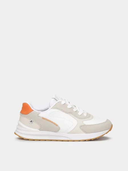 Кожаные кроссовки Rieker белые