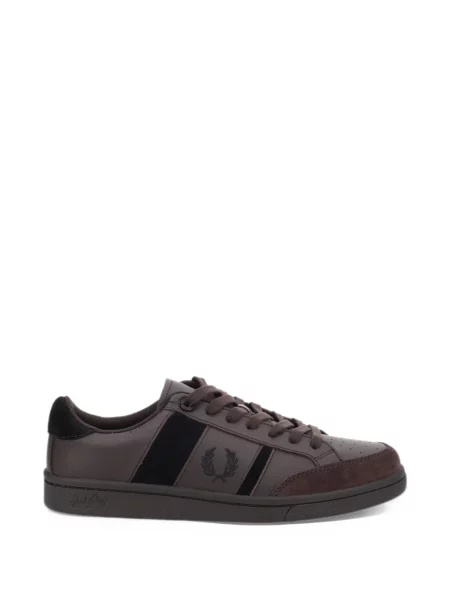 Маратонки Fred Perry бродирани кафяво