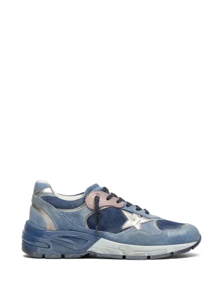 Sneakerși Golden Goose din piele de căprioară albastru
