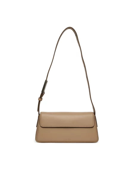Calvin Klein Jeans Torbica Belted Small Shoulder Bag bež