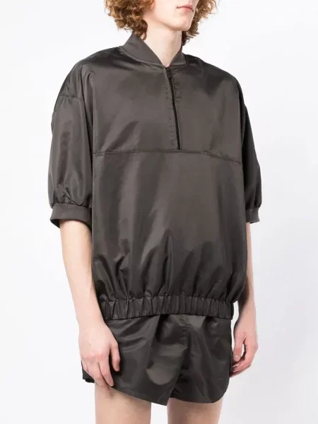 С яка суичър с цип Fear Of God Essentials сиво
