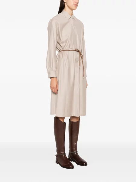 Cu centură rochie tip cămașă Herno